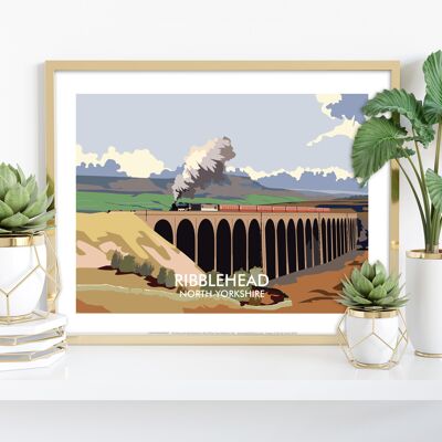 Ribblehead – North Yorkshire – Premium-Kunstdruck, 27,9 x 35,6 cm