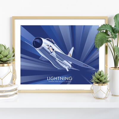 Lightning By Artist Stephen Millership - Premium Art Print