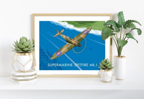 Supermarine Spitfire By Artist Stephen Millership Art Print