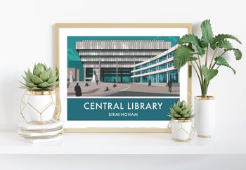 Bibliothèque centrale par l'artiste Stephen Millership - Art Print