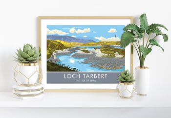 Loch Tarbert par l'artiste Stephen Millership - Impression artistique