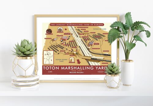 Toton Marshalling Yards By Stephen Millership Art Print