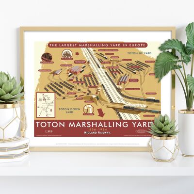 Toton Marshalling Yards von Stephen Millership Kunstdruck