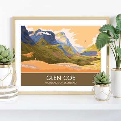 Glen Coe von Künstler Stephen Millership – Premium-Kunstdruck