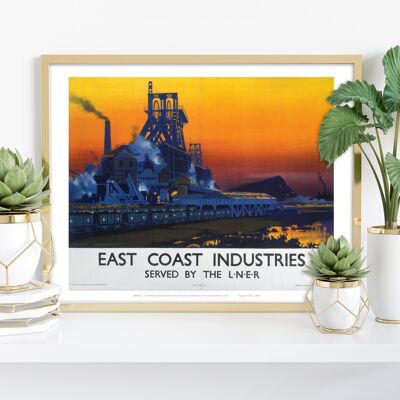 Industrias de la costa este - Impresión de arte premium de 11X14"