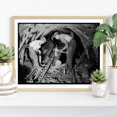 Miners At Work - 11X14” Premium Art Print