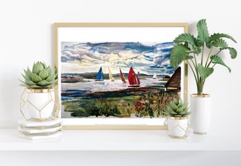 Bateaux à voile Norfolk - 11X14" Premium Art Print