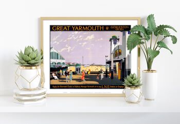 Front de mer de Great Yarmouth - 11X14" Premium Art Print
