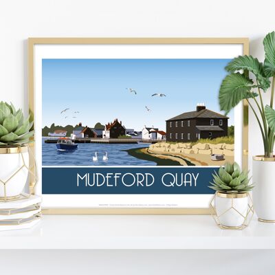 Mudeford Quay – Premium-Kunstdruck im Format 11 x 14 Zoll