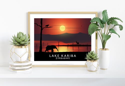Lake Kariba, Zimbabwe By Artist Richard O'Neill Art Print