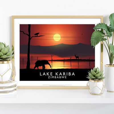 Lac Kariba, Zimbabwe par l'artiste Richard O'Neill Impression artistique