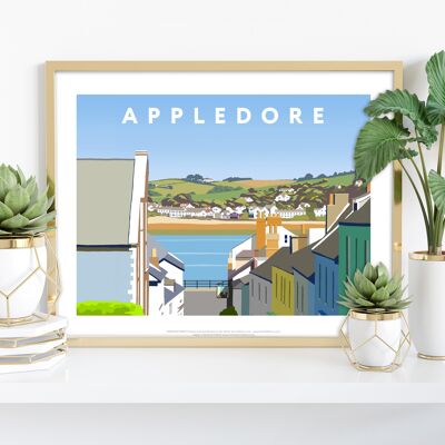 Appledore von Künstler Richard O'Neill – Premium-Kunstdruck