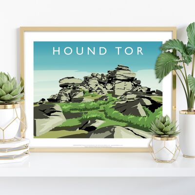 Hound Tor por el artista Richard O'Neill - Impresión de arte premium