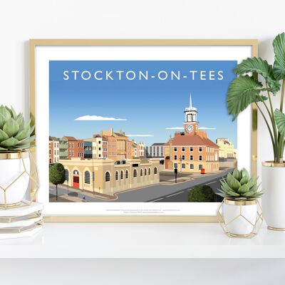 Stockton On Tees By Artist Richard O'Neill - Art Print