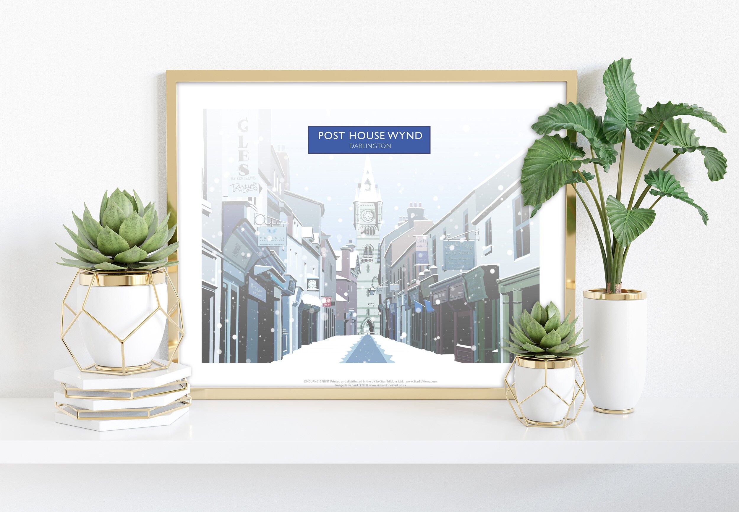 Post House Wynd By Artist Richard O'Neill - Art Print