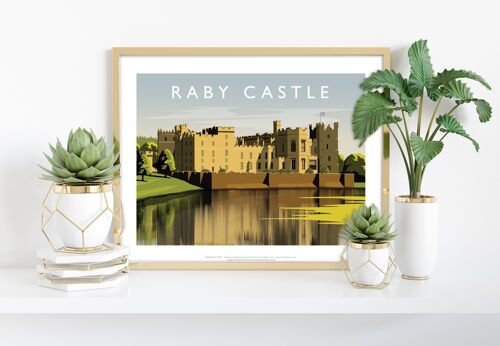 Raby Castle By Artist Richard O'Neill - Premium Art Print