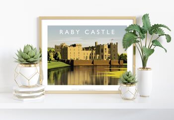 Château de Raby par l'artiste Richard O'Neill - Impression d'art premium