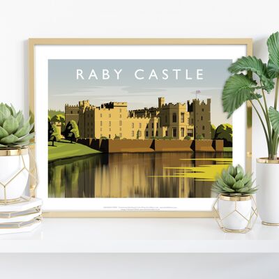 Raby Castle By Artist Richard O'Neill - Premium Art Print