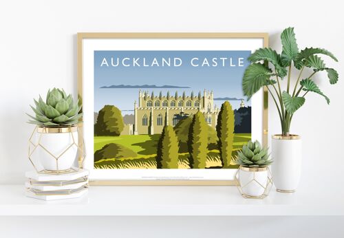 Auckland Castle By Artist Richard O'Neill - Art Print
