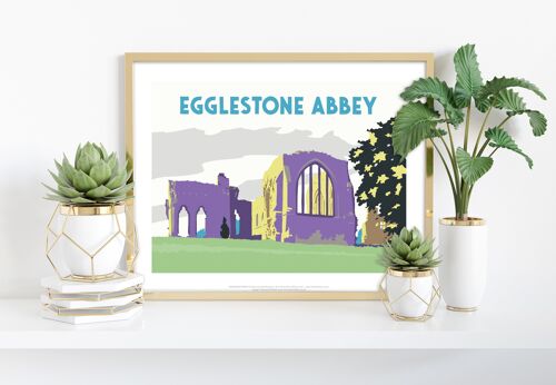 Egglestone Abbey By Artist Richard O'Neill - Art Print