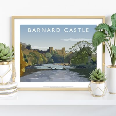 Barnard Castle von Künstler Richard O'Neill – 11 x 14" Kunstdruck