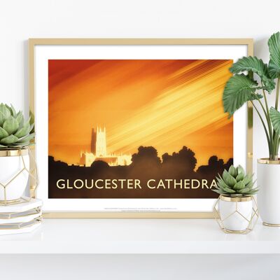 Kathedrale von Gloucester vom Künstler Richard O'Neill - Kunstdruck