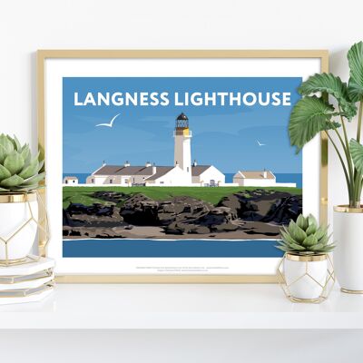 Langness Lighthouse By Artist Richard O'Neill - Art Print