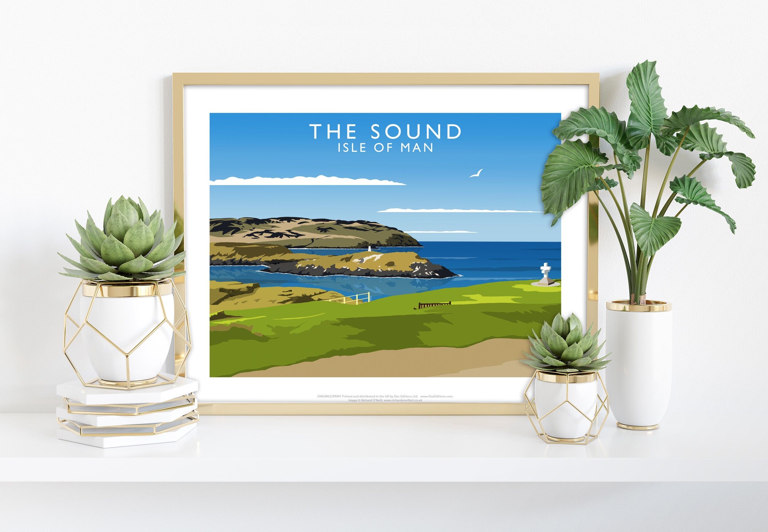 The Sound, Isle Of Man dell'artista Richard O'Neill Art Print