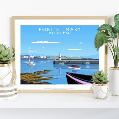 Port St Mary, Isle Of Man By Richard O'Neill Art Print