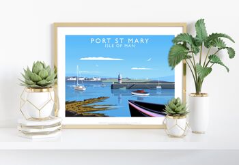 Port St Mary, île de Man par Richard O'Neill Impression artistique