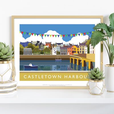 Castletown Harbor von Künstler Richard O'Neill - Kunstdruck