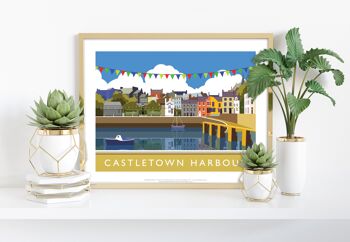 Castletown Harbour par l'artiste Richard O'Neill - Impression artistique