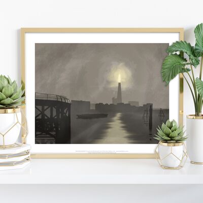 The Shard In The Fog By Artist Richard O'Neill - Art Print