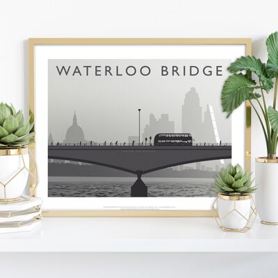 Waterloo Bridge von Künstler Richard O'Neill - Kunstdruck