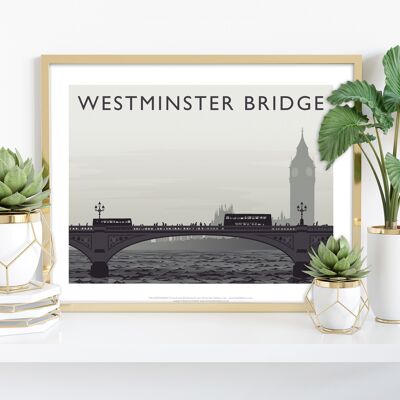 Westminster Bridge von Künstler Richard O'Neill - Kunstdruck