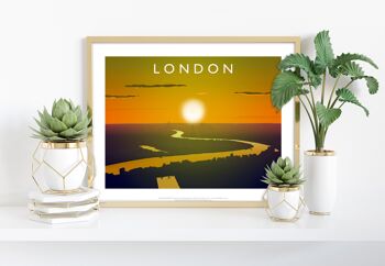 London Sunrise par l'artiste Richard O'Neill - 11X14" Art Print