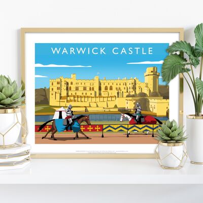 Warwick Castle vom Künstler Richard O'Neill – 11 x 14 Zoll Kunstdruck