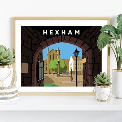 Hexham vom Künstler Richard O'Neill – Premium-Kunstdruck, 27,9 x 35,6 cm