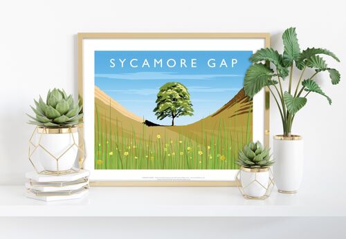 Sycamore Gap By Artist Richard O'Neill - Premium Art Print