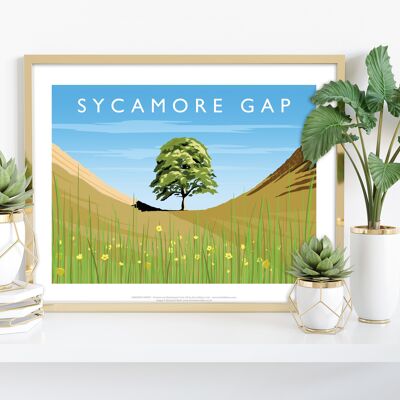 Sycamore Gap By Artist Richard O'Neill - Premium Art Print