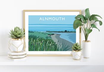 Alnmouth par l'artiste Richard O'Neill - Impression d'art premium
