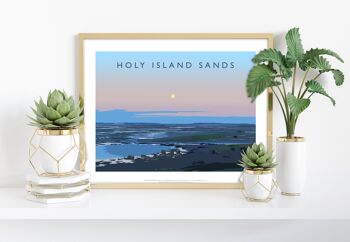 Holy Island Sands par l'artiste Richard O'Neill - Impression artistique