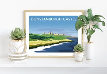 Château de Dunstanburgh par l'artiste Richard O'Neill - Art Print