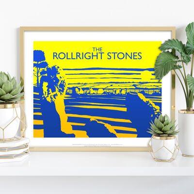 Rollright Stones por el artista Richard O'Neill - Lámina artística