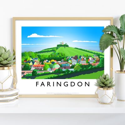 Faringdon por el artista Richard O'Neill - Impresión de arte premium