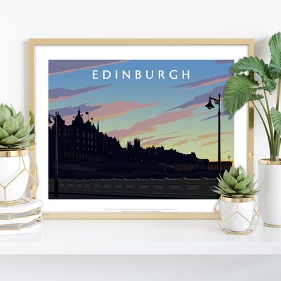 Edinburgh, Dawn von Künstler Richard O'Neill - Kunstdruck