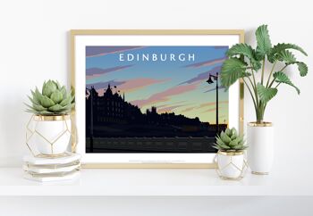 Édimbourg, Dawn par l'artiste Richard O'Neill - Impression artistique