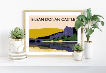 Château d'Eilean Donan par l'artiste Richard O'Neill - Impression artistique