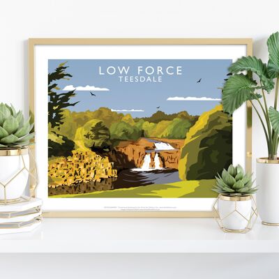 Low Force, Teesdale von Künstler Richard O'Neill - Kunstdruck