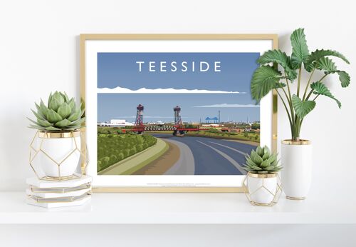 Teesside By Artist Richard O'Neill - Premium Art Print